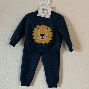 Kids Navy Lion Matching Set
